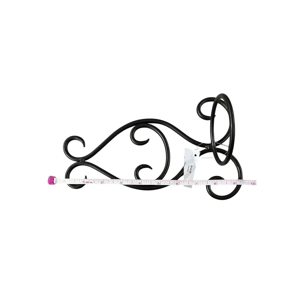 NWT - Hobby Lobby Brown Wrought Iron Scroll Wall Sconce Candle Holders Set of 2